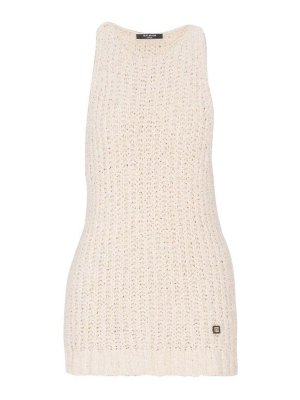 Balmain: Tops und Tank Tops - Top - Beige