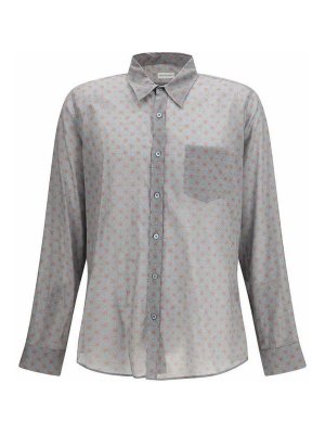 DRIES VAN NOTEN: shirts - Long-Sleeved Shirt With Graphic Motif