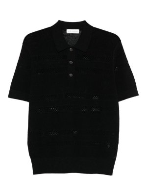 DRIES VAN NOTEN: polo shirts - Mesh Polo Shirt By