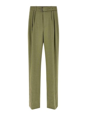 DRIES VAN NOTEN: ストレートジーンズ - ストレートジーンズ - 緑