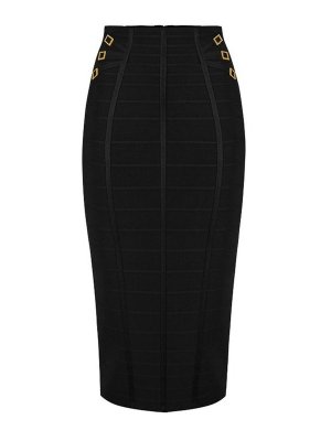 ELISABETTA FRANCHI: crew necks - 3D Knit Skirt