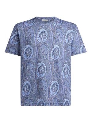 ETRO: t-shirts - Floral Paisley T-Shirt