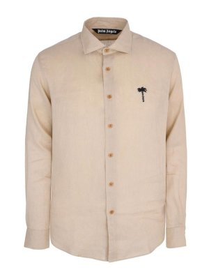 Palm Angels: Hemden - Hemd - Beige