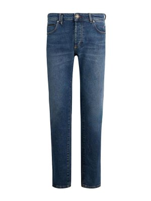 PHILIPP PLEIN: ストレートジーンズ - ストレートジーンズ - デニム