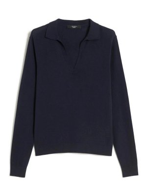 WEEKEND MAX MARA: polo shirts - Palanca Viscose Polo Shirt By