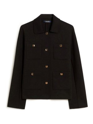 S MAX MARA: shirts - Boxy Scuba Jersey Jacket