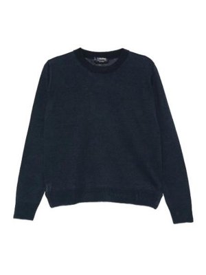 S MAX MARA: crew necks - Linen Yarn Crew Neck Sweater