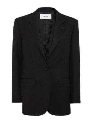 LARDINI: blazers - Oversized Jacket In Wool Gabardine