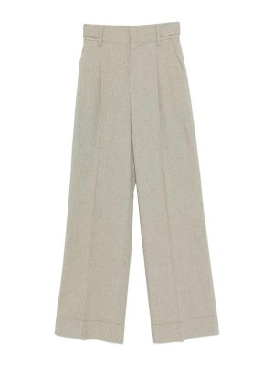 ALBERTA FERRETTI: cinture - Pantaloni In Lino E Viscosa
