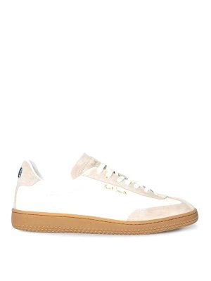 PAUL SMITH: sneakers - Scneaker in pelle bianca By
