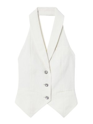 Self Portrait: waistcoats & gilets - Linen waistcoat