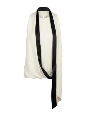 ALBERTA FERRETTI: Tops y camisetas sin mangas - Top - Crema