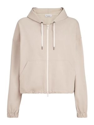 BRUNELLO CUCINELLI: Sudaderas y suéteres - Sudadera - Marrón