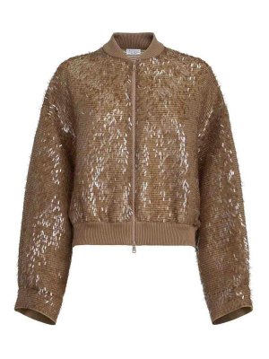 BRUNELLO CUCINELLI: Cardigans - Cardigan - Beige