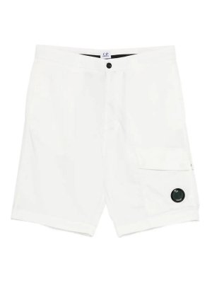 C.P. COMPANY: Shorts - Short - Blanc
