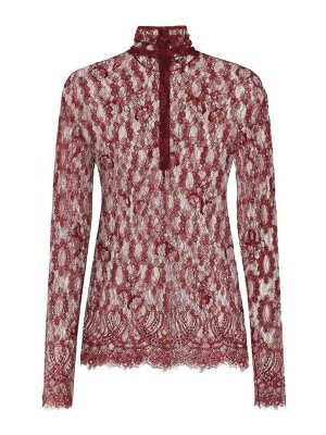 DOLCE & GABBANA: トップス＆タンクトップ - トップ/タンクトップ - ダークレッド