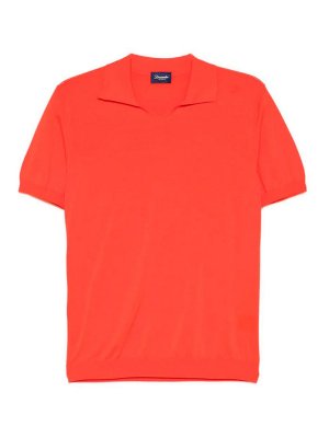 DRUMOHR: polo - Polo scollo a V con logo
