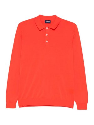 DRUMOHR: polo - Polo con logo a manica lunga