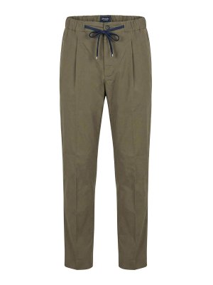 DRUMOHR: Pantalones casual - Pantalón Casual - Verde Oscuro