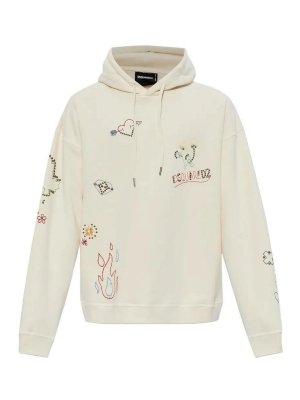 DSQUARED2: スウェット＆セーター - スウェットシャツ/セーター - 白