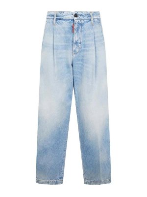 DSQUARED2: Jeans Rectos - Vaqueros Rectos - Azul Oscuro