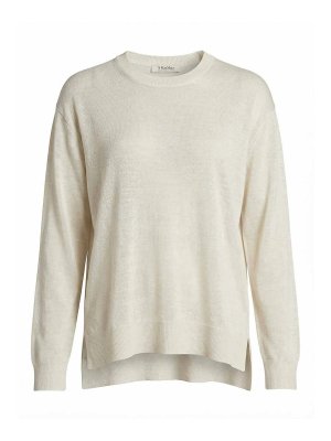 Max Mara: crew necks - Linen sweater