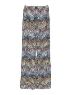 MISSONI: カジュアルトラウザー - カジュアルパンツ - ブルー