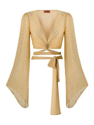 MISSONI: Tops y camisetas sin mangas - Top - Dorado
