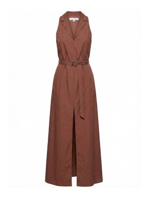 PATRIZIA PEPE: Knielange Kleider - Knielanges Kleid - Hellbraun