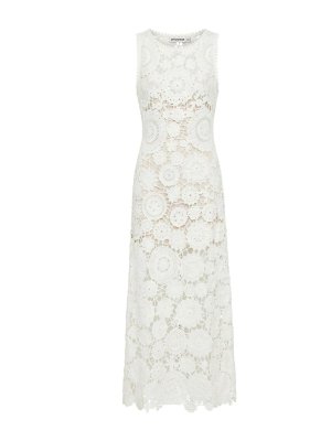 Self Portrait: maxi dresses - Crochet maxi dress