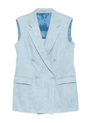 TAGLIATORE: Chalecos - Chaleco - Azul Claro
