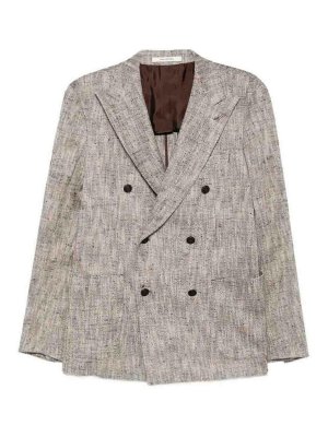TAGLIATORE: Blazer - Blazer - Marrón Oscuro