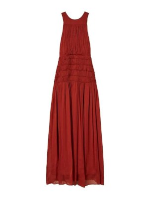 TWINSET: Vestidos largos - Vestido Largo - Marrón