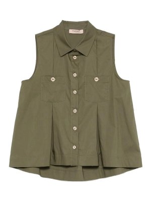 TWINSET: Hemden - Hemd - Grün