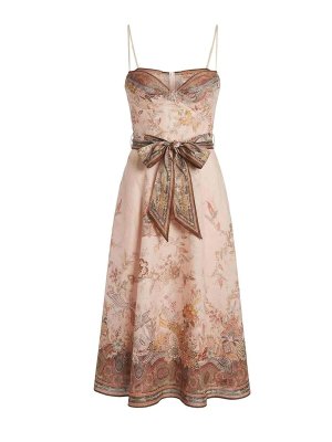 ZIMMERMANN: ニーレングスドレス - 膝丈ドレス - ヌードカラー