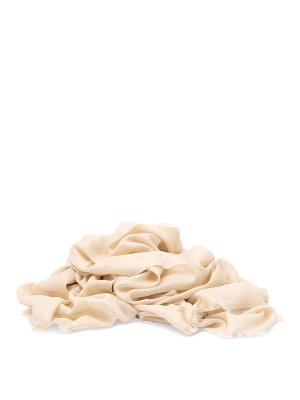 BRUNELLO CUCINELLI: Bufandas y pañuelos - Bufanda - Crema