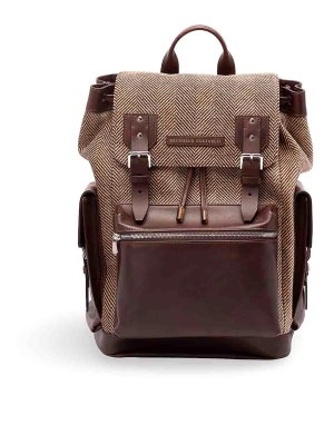 BRUNELLO CUCINELLI: バックパック - バックパック - ブラウン