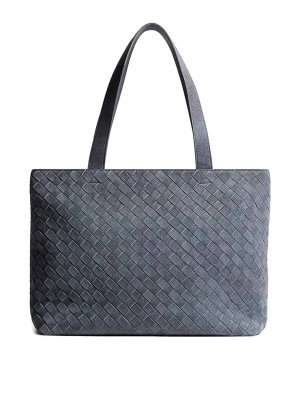 BOTTEGA VENETA: totes bags - Small intrecciato zipped tote