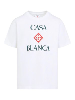 CASABLANCA: t-shirts - Logo-Print T-Shirt