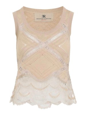 ERMANNO SCERVINO: Tops & Débardeurs - Top - Beige