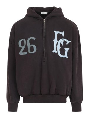 FEAR OF GOD: Sweatshirts & Sweaters - Baseball Club Hal Zip Hoodie