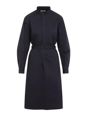 LEMAIRE: Knielange Kleider - Knielanges Kleid - Blau