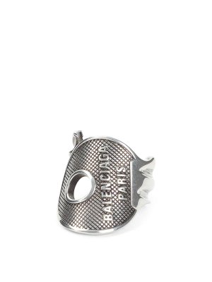 BALENCIAGA: Anillos - Anillo - Plata