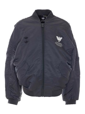 Adidas Originals: Kurze Daunenjacken - Daunenjacke - Grau