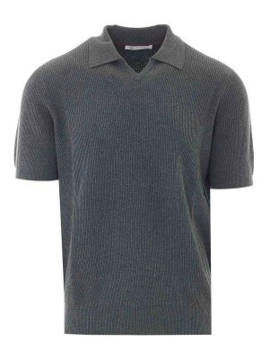 BRUNELLO CUCINELLI: Poloshirts - Poloshirt - Grau