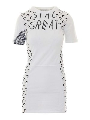 MARINE SERRE: abiti corti - miniVestito  bianco