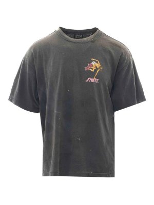 SAINT MXXXXXX: t-shirts - black t-shirt