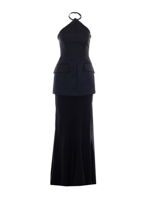 SPORTMAX: knee length dresses - Sportmax black spxpinne dress