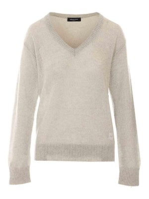 FABIANA FILIPPI: maglia collo rotondo - Maglia Fabiana filippi grigio chiaro