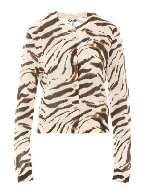 GANNI: Cardigans - Cardigan - Bunt